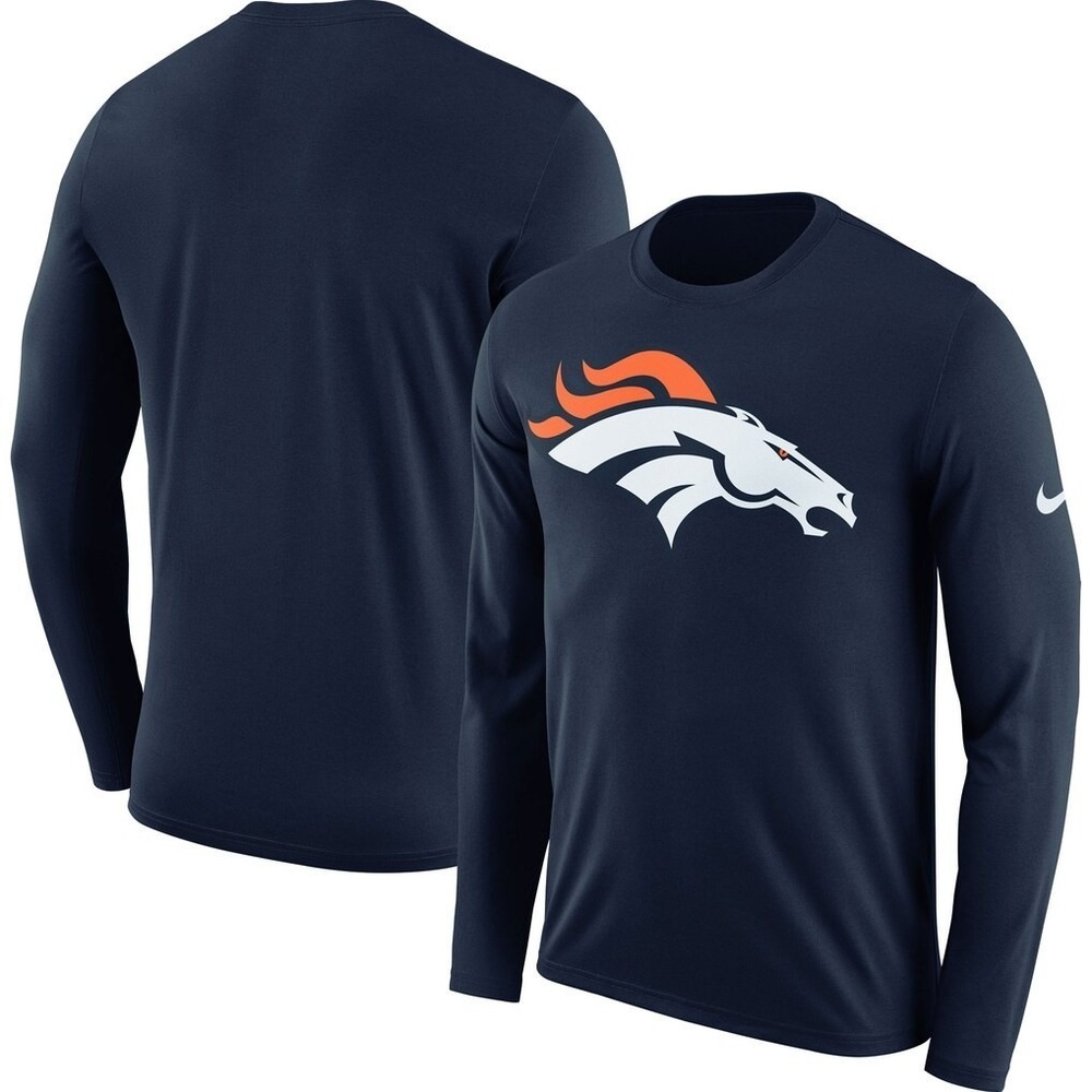 New Nike Mens Denver Broncos NFL Football Long Sleeve Shirt Size 3XL